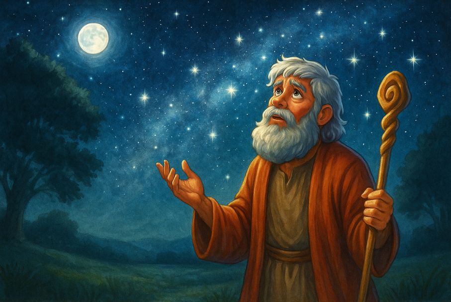 Abraão, o amigo de Deus - Ilustração para crianças