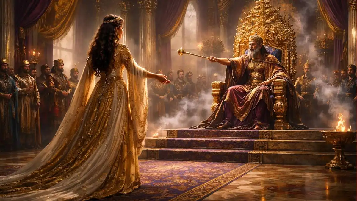 Ester diante do Rei Assuero