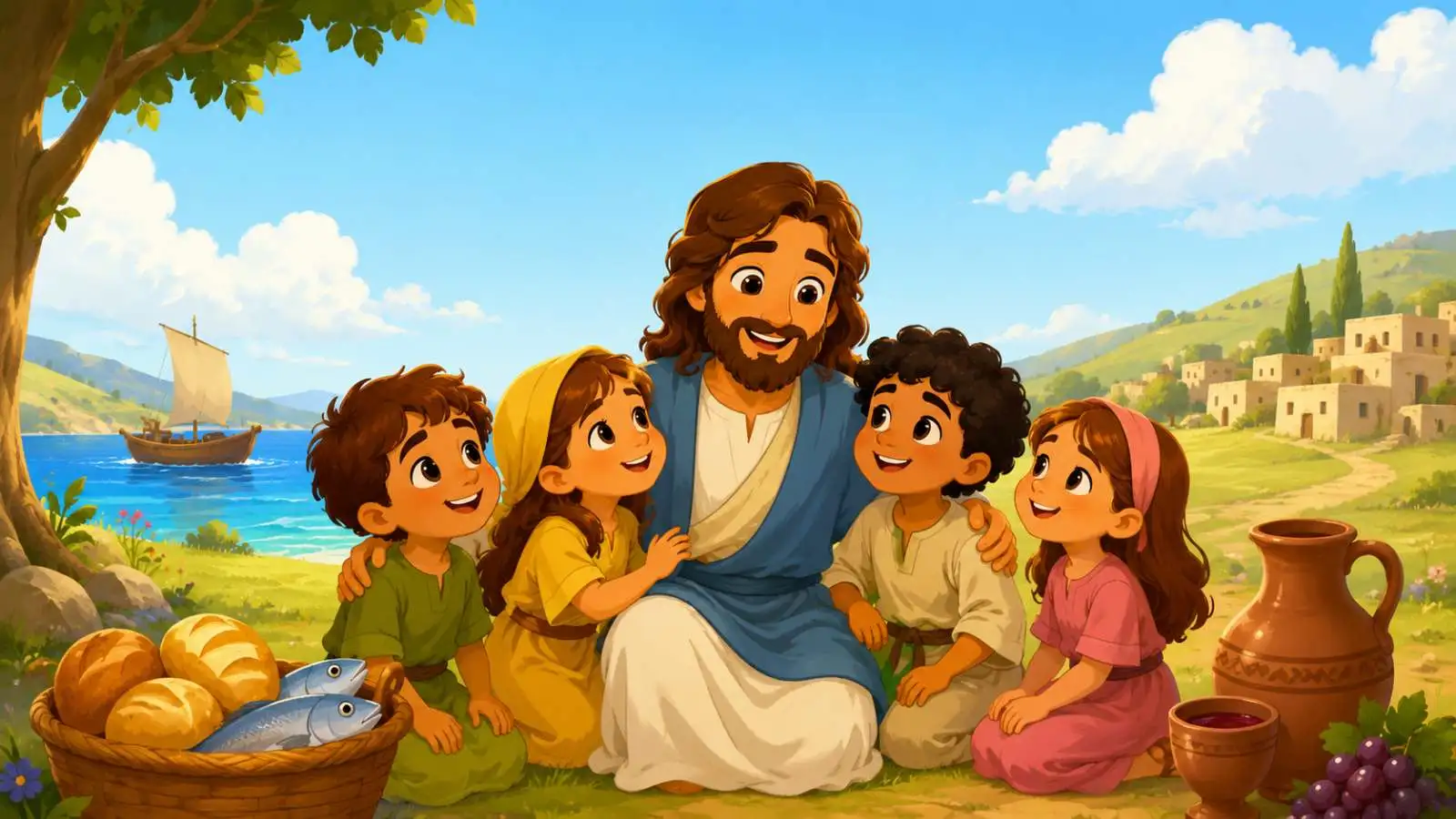 Capa: Milagres de Jesus – Quiz bíblico infantil com 25 perguntas
